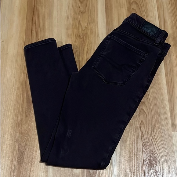 Women's maroon Jeans - Picture 2 of 7